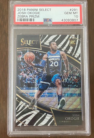 2018 Select Zebra Court Side Josh Okogie RC 