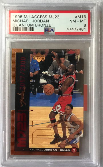 Michael Jordan 1998 MJ Access MJ23 Quantum Bronze #M16 - PSA 8