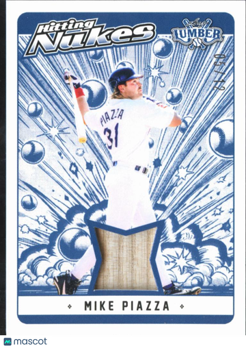 Mike Piazza 2025 Leaf Lumber Hitting Nukes Game-used bat New York Mets