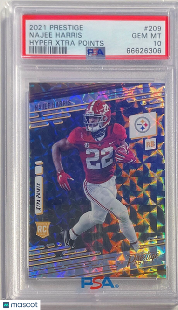 2021 Panini Prestige Najee Harris #209 Hyper Xtra Points PSA 10