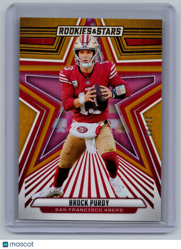 2024 Panini Rookies & Stars Brock Purdy #82 Gold /10
