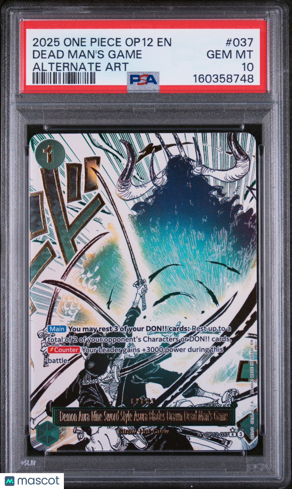 2025 One Piece TCG—Dead Man's Game #OP12-037 Legacy Of The Master