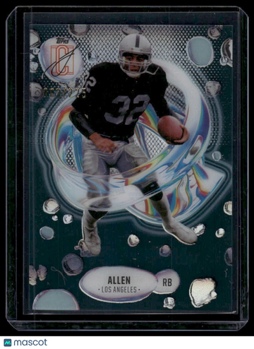 2024 Topps Signature Class Marcus Allen #F-25 Fluidity Teal SN