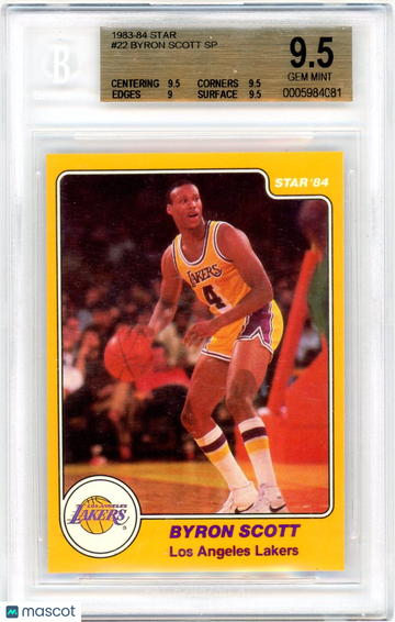 1983 Star Byron Scott XRC SP #22 BGS 9.5
