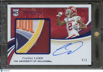 2020 CeeDee Lamb #5 Patch Rookie Panini Authentic