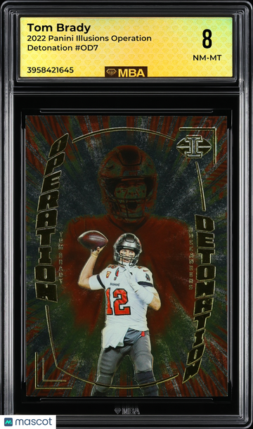 2022 Panini Illusions Operation Detonation Tom Brady #OD7 MBA 8