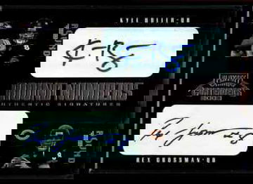 Kyle Boller Rex Grossman 2003 Playoff Contenders RC Autograph Dual Jersey #