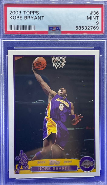 Kobe Bryant 2003 Topps #36 PSA 9 Mint Los Angeles Lakers Low Pop
