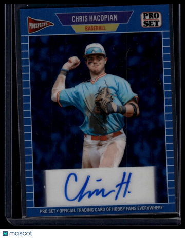 2026 Pro Set Metal - 1989 Pro Set Autographs Prismatic Blue Chris Hacopian #89A-CH1 AU SN