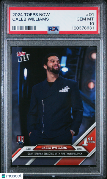 2024 Topps Now Caleb Williams #D1 PSA 10