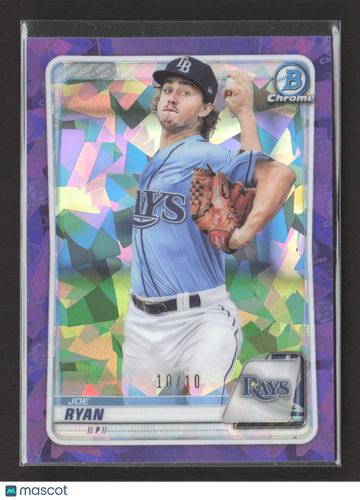2020 Bowman Chrome Joe Ryan #BD-31 Purple Sapphire