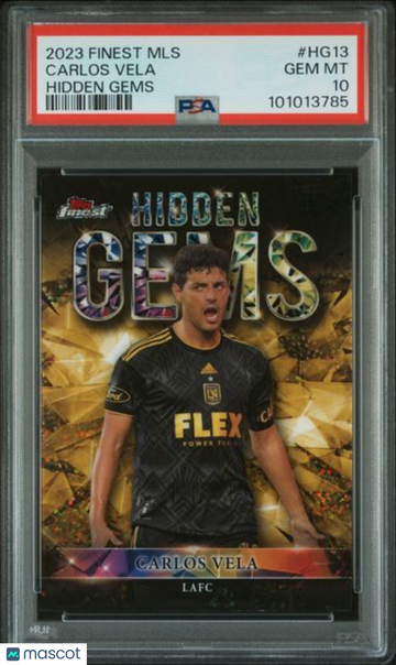 2023 Topps Finest MLS Hidden Gems Carlos Vela #HG13 PSA 10