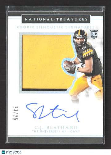 2017 Panini National C.J. Beathard #154 Patch RC Memorabilia