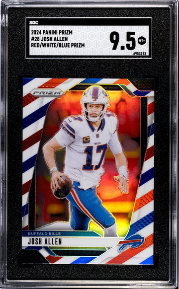 2024 Panini Prizm Red/White/Blue Josh Allen #28 SGC 9.5