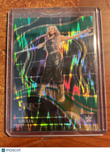 2024 Panini Select WWE Giulia #249 Green Flash Prizm Parallel/Variety Base Set Panini Authentic