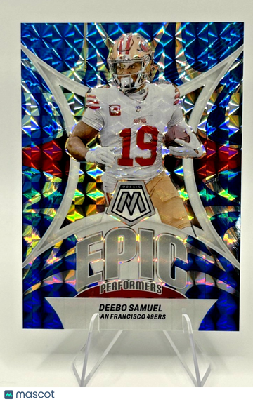 2024 Panini Mosaic Deebo Samuel #EP-DS Reactive Blue Mosaic Prizm Parallel/Variety Insert