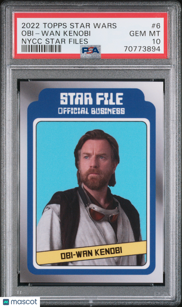 2022 Topps Star Wars Nycc Star Files Obi-Wan Kenobi #6 PSA 10