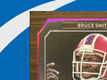 N/A2024 Leaf In the Game Used 2024 Leaf In the Game Used BRUCE SMITH ROD WOODSON Purple /1