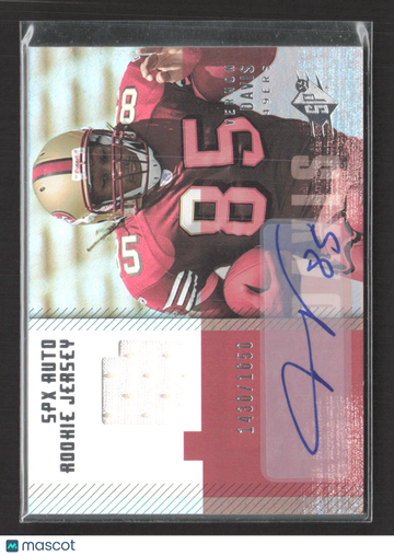 2006 Upper Deck SPx Vernon Davis #189 Event-Worn Jersey 1430/1650