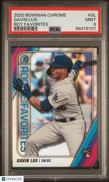 2022 Bowman Gavin Lux #ROYF-GL Chrome PSA 9