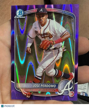 2025 Bowman - Chrome Prospects Purple Refractor Jose Perdomo #BCP-106