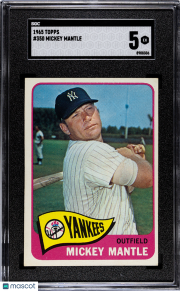 1965 Topps Mickey Mantle #350 SGC 5