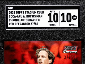 2024 Topps Stadium Club Adley Rutschman #SCCA-ARU Chrome Autograph Red Refractor SGC 10 Auto 10
