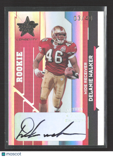 2006 Donruss Rookies & Stars Longevity Delanie Walker #231 /40