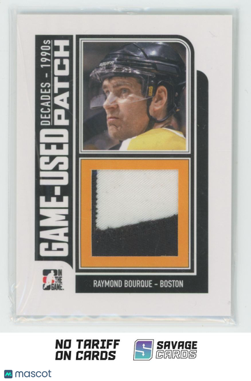 2013 ITG Decades 90's Game-Used Jersey Ray Bourque #M-34
