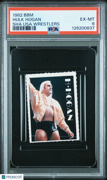 1982 BBM Sha Usa Wrestlers Hulk Hogan Rookie PSA 6