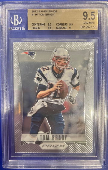 2012 Panini Prizm TOM BRADY BGS 9.5