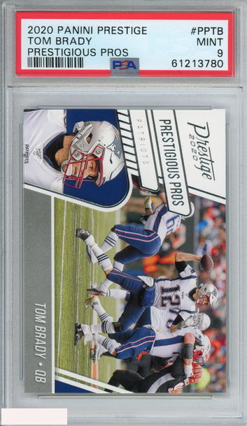2020 PANINI PRESTIGE PRESTIGIOUS PROS TOM BRADY #PPTB PATRIOTS PSA 9 MINT