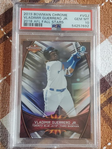 2019 Bowman Chrome Vladimir Guerrero Jr 2018 AFL Fall Stars PSA 10