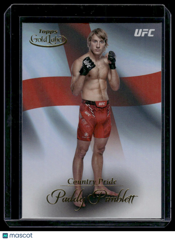 2024 Topps Gold Label UFC Paddy Pimblett #CP-20 Country Pride