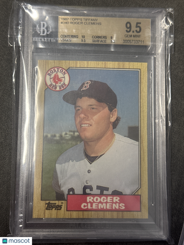 1987 Topps Tiffany Roger Clemens #340 BGS 9.5