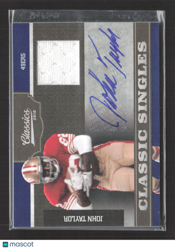 2010 Panini Classics Classic Singles John Taylor #16 /15 Jersey Patch