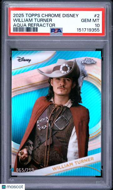 2025 Topps Chrome Disney William Turner #2 PSA 10