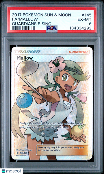 2017 Pokemon Sun & Moon Guardians Rising Mallow Fa Guardians Rising PSA 6 #145