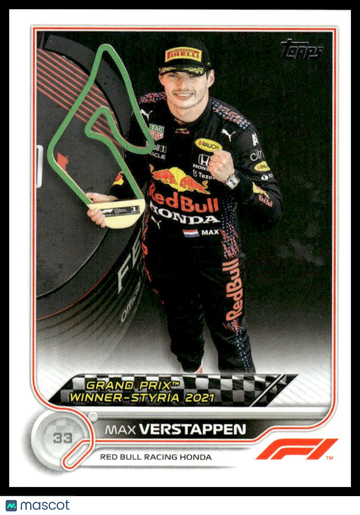 2022 Topps Formula 1 Max Verstappen #158