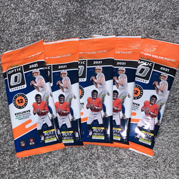 2021 OPTIC CELLO FAT VALUE PACK LOT OF 5 LAWRENCE FIELDS MAC LANCE 