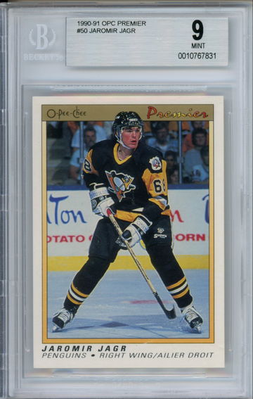 JAROMIR JAGR 1990-91 OPC O-PEE-CHEE PREMIER BGS 9