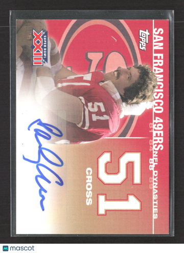 2008 Topps NFL Dynasties Tribute Randy Cross #DYNA-RC /100