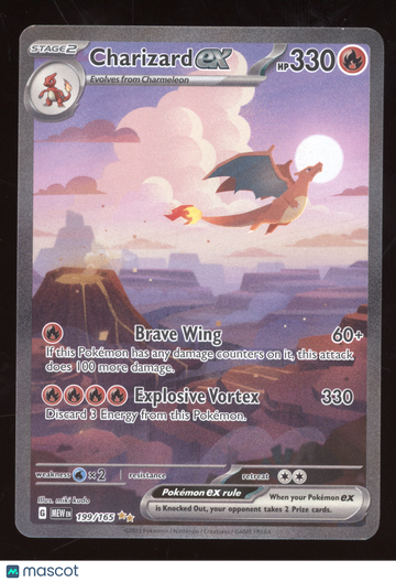 2023 Scarlet & Violet 151 Charizard ex Secret Rare #199/165