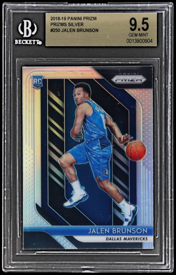2018 Panini Prizm Jalen Brunson Silver Prizm BGS 9.5 RC
