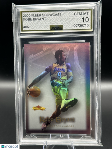 1996 Fleer Showcase Kobe Bryant #85 AGS 10