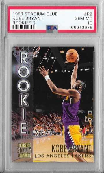1996-97 Stadium Club Rookies 2 #R9 Kobe Bryant RC PSA 10 GEM MINT!!