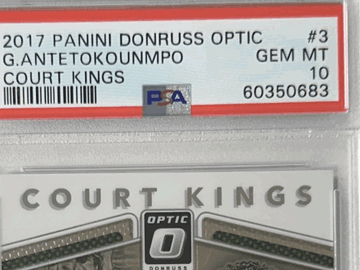 2017 Panini Donruss Optic Court Kings G. Antetokounmpo #3 PSA 10
