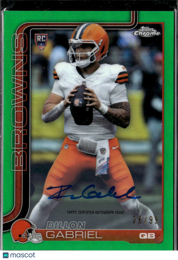 2025 Topps Chrome Dillon Gabriel #RA-DGA Green /99 RC