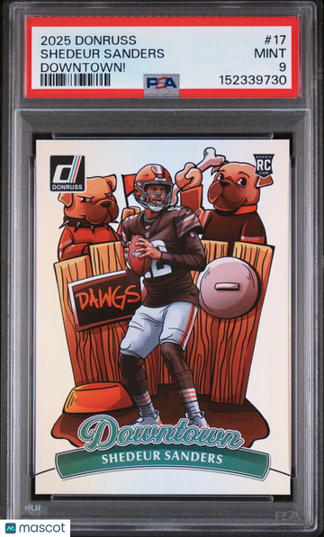 2025 Panini Donruss Shedeur Sanders #17 PSA 9