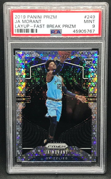 Ja Morant 2019 Prizm Fast Break Variation PSA 9 